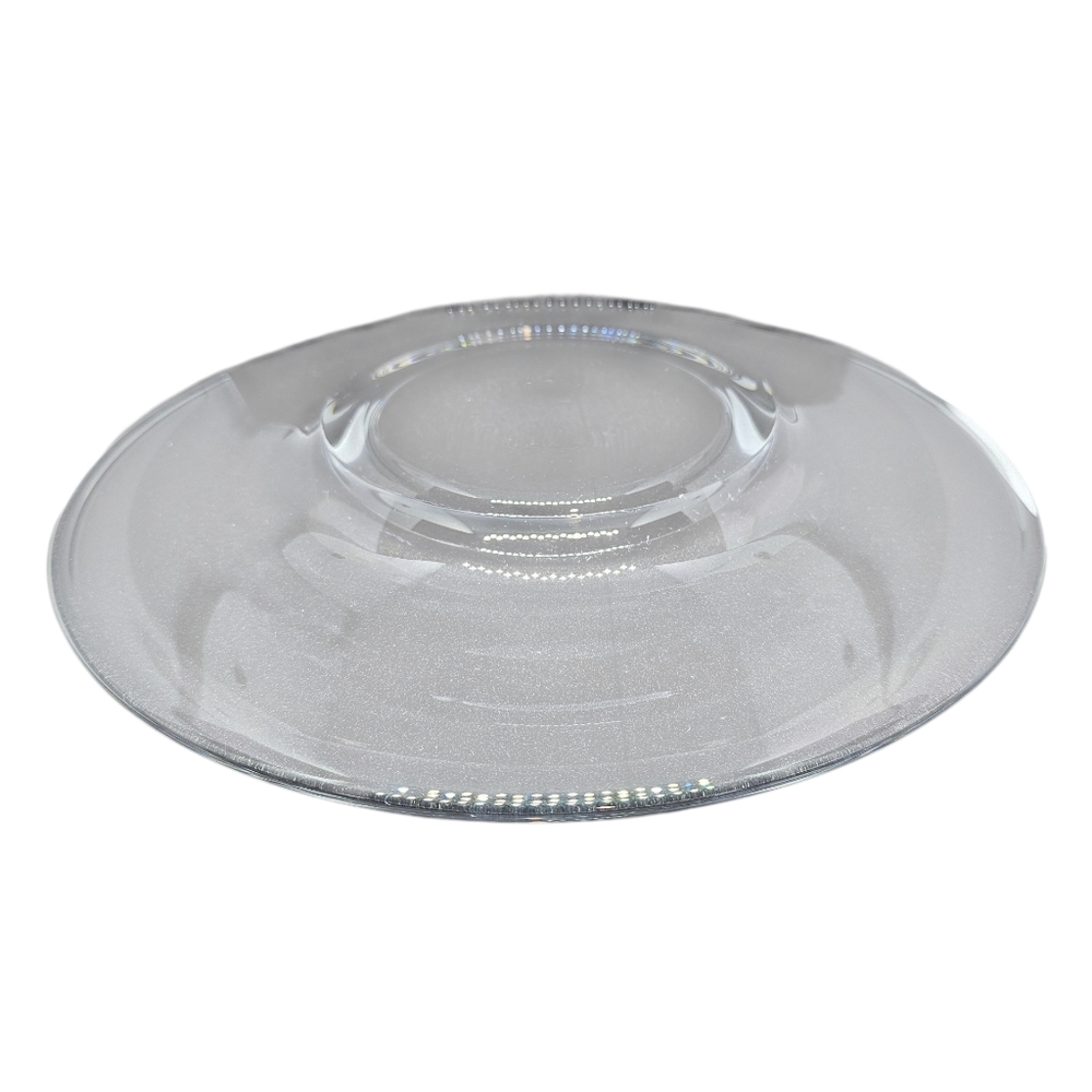 Steuben Art Glass 8 1/2" Clear Plate Vintage 1930s - Picture 6 of 8